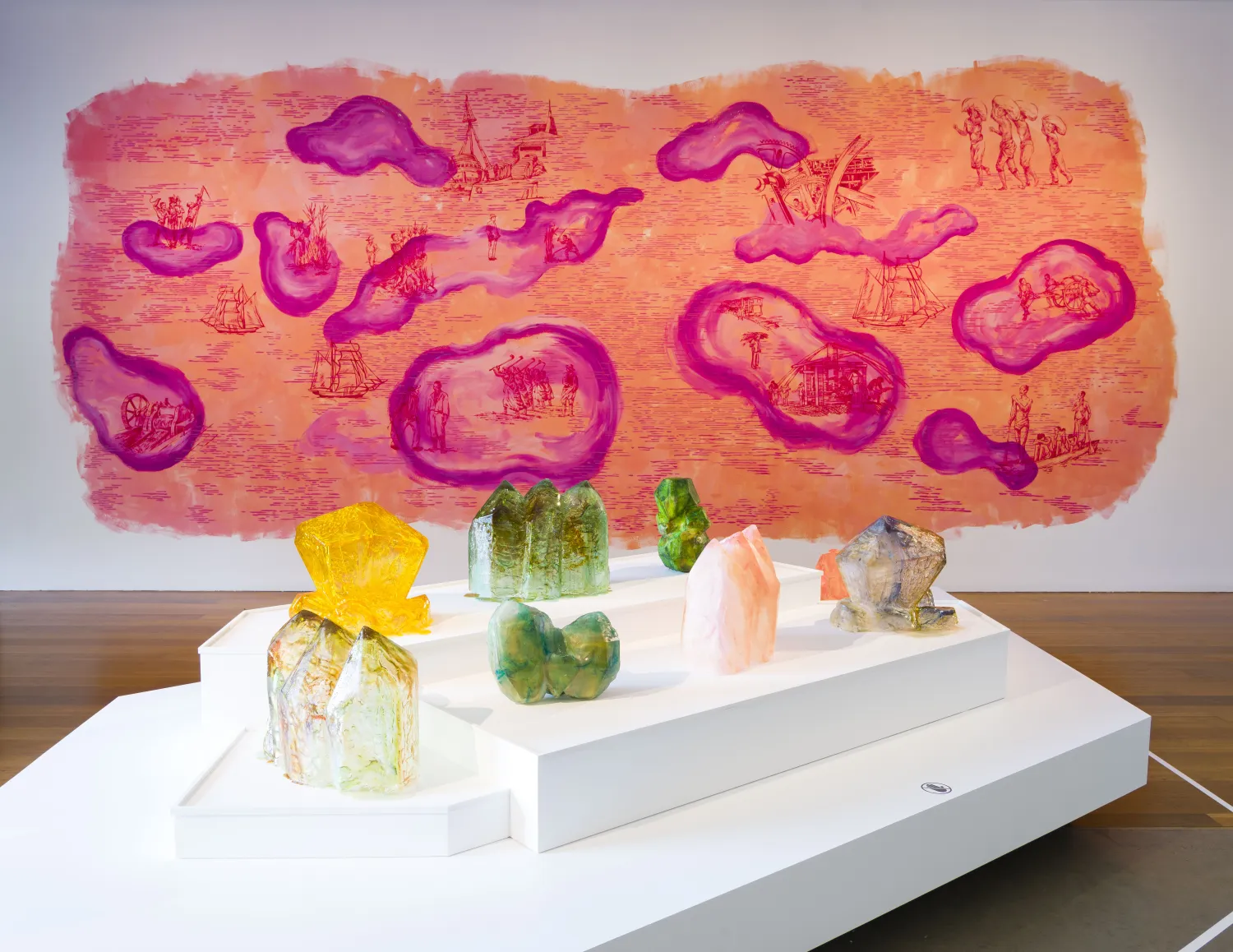 Installation d'oeuvre contemporaine
