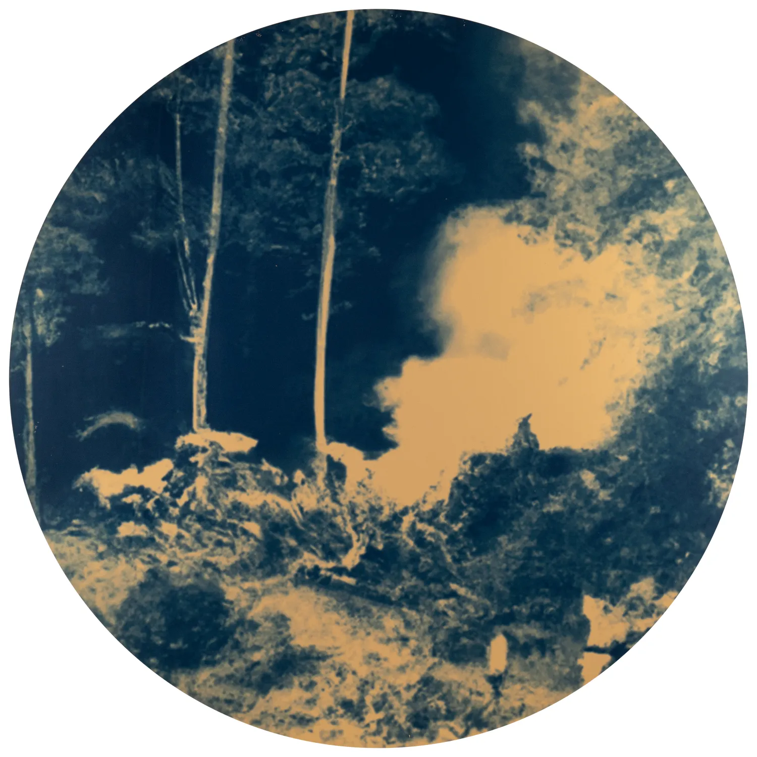 Photographie circulaire d'art contemporaine