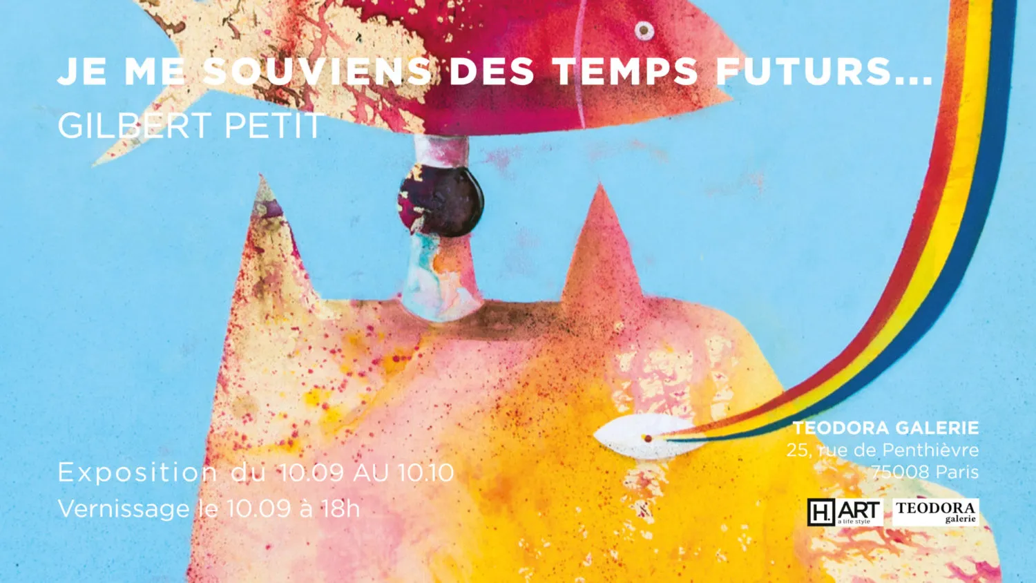 Affiche de l'exposition de Gilbert Petit